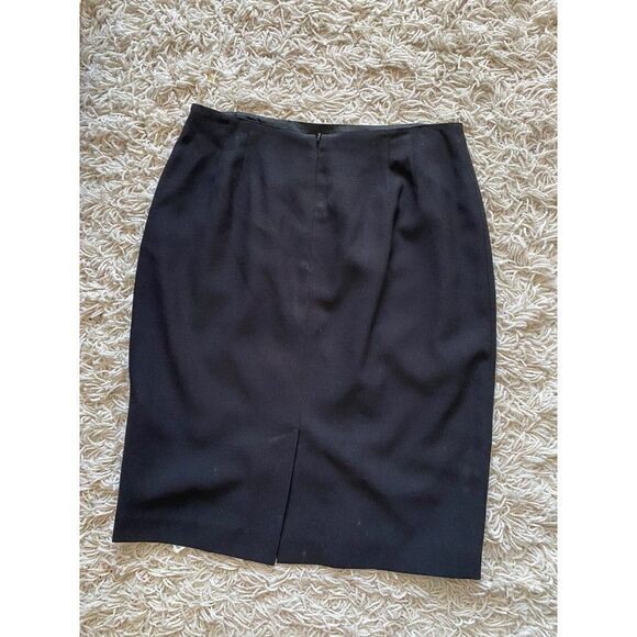 Classics By Anne Klein Skirt Black Pencil Straight 10 - Picture 4 of 4